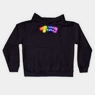 They're Terrified & Tipsy - Rainbow Splash Kids Hoodie